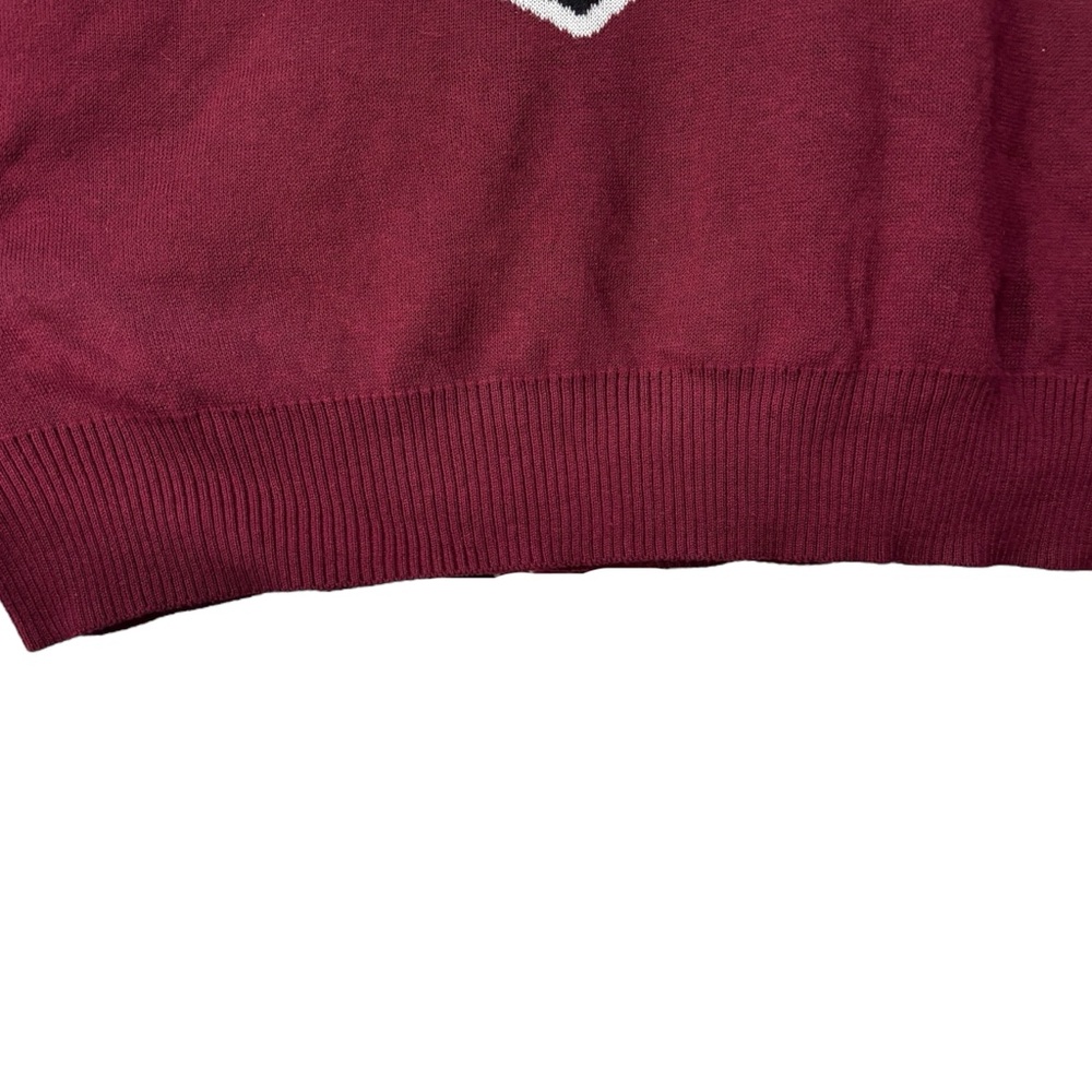Mad Engine Disney 100 Star Wars Men’s Darth Vader Santa Hat Maroon Sweater NWT - Picture 6 of 11
